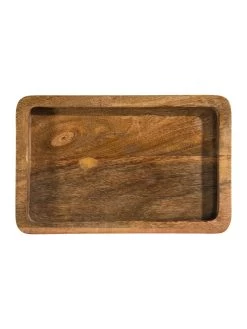 Deko-Tablett, Natural Wood -Teppichwelt Verkauf Wanda DekoTablett Braun NaturalWood 17x27 pla