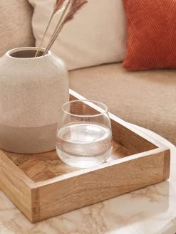 Deko-Tablett, Braun 11 Deko-Tablett, Braun -Teppichwelt Verkauf WoodenMosaik DekoTablett Braun mil