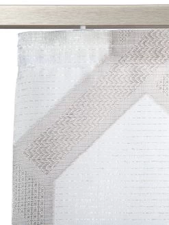 Flächenvorhang, Grau -Teppichwelt Verkauf Ylva Gardine Flaechenvorhang Grau 60x245 lup1